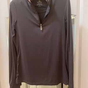 Kastel Denmarkequestrian Quarter-Zip Long Sleeve Top - Dark Charcoal